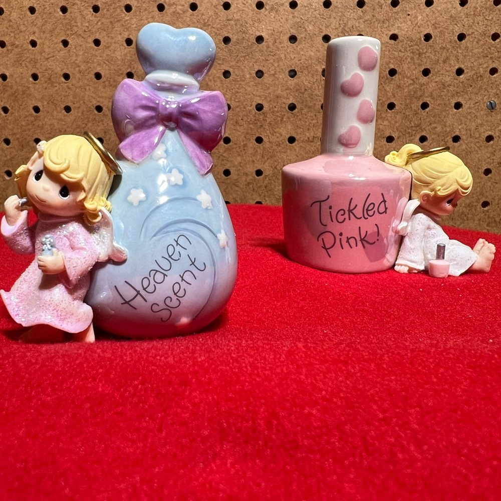 Precious Moments  'Heaven Scent' Bottle with Pink Nail Polish Accent